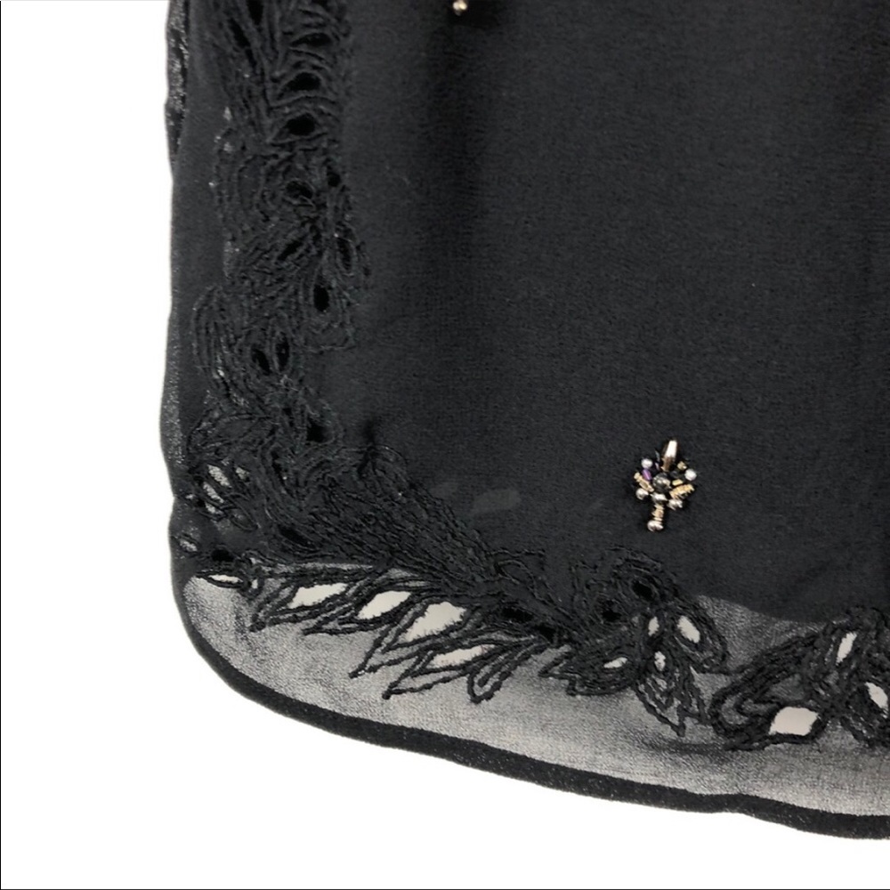 Free People Beaded Black Embroidered Dress - Picture 13 of 16